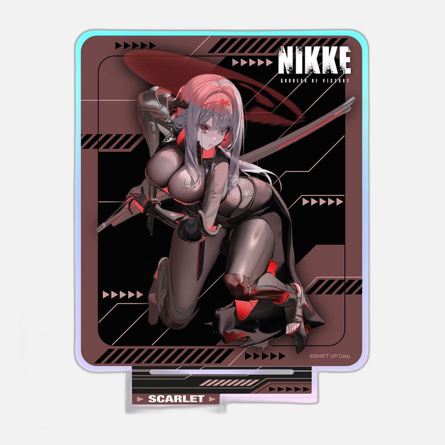 Goddess of Victory: Nikke Crouching Series Acrylic Stand Scarlet Holographic 14 cm
