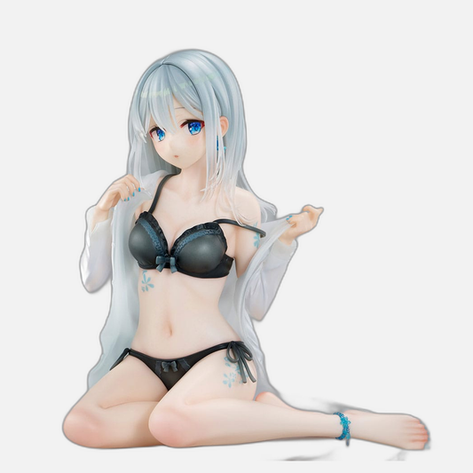 Original Character PVC Statue 1/7 Silver-Haired Girl Sky Blue Morning Special Outfit Ver. by Fuumi Illustration 16 cm