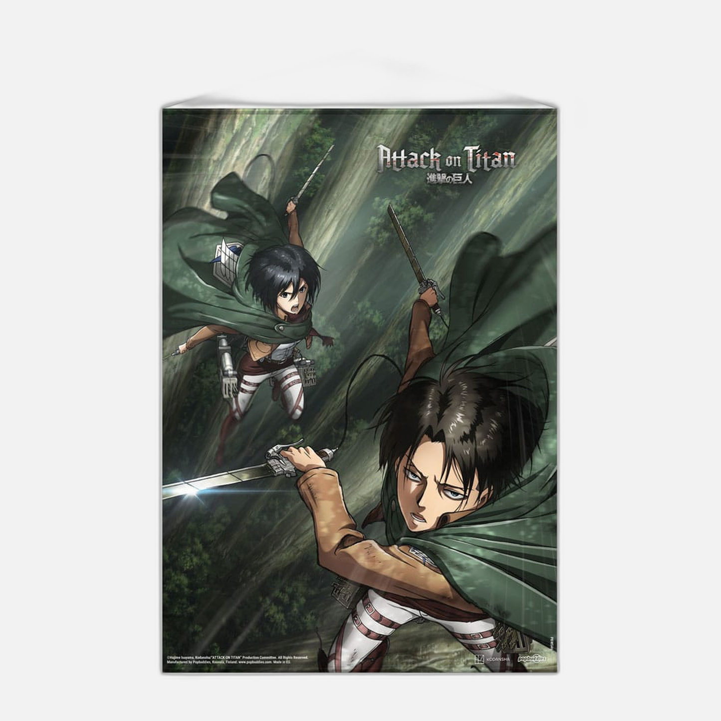 Attack on Titan Wallscroll Mikasa and Levi 50 x 70 cm