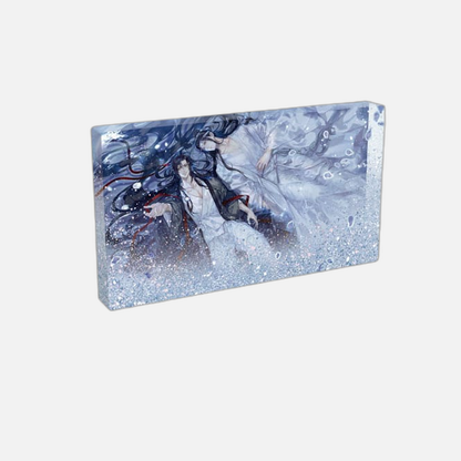 Grandmaster of Demonic Cultivation Acryl Block with Glitter Wei Wuxian & Lan Wangji Galaxy 17 x 10 cm