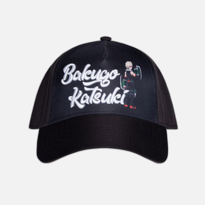 My Hero Academia Curved Bill Cap Katsuki Bakugo 3D Logo