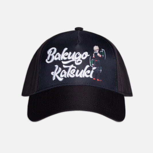 My Hero Academia Curved Bill Cap Katsuki Bakugo 3D Logo