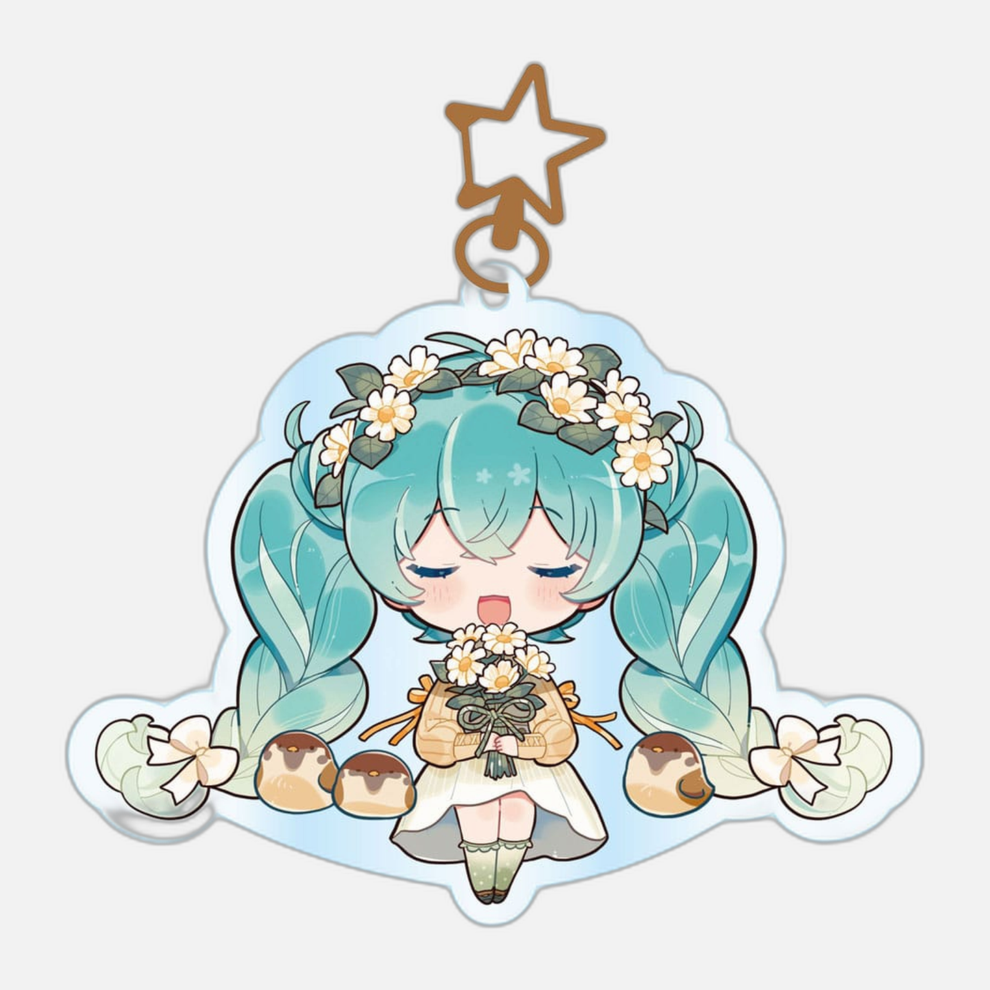 Hatsune Miku Acrylic Keychain Kawaii Autumn Time