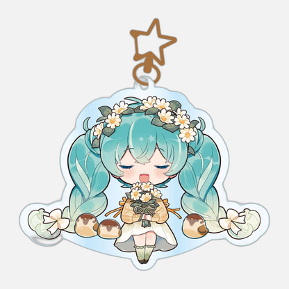 Hatsune Miku Acrylic Keychain Kawaii Autumn Time