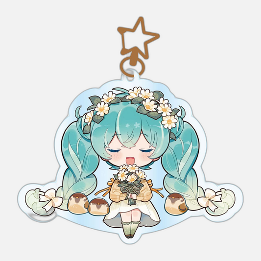 Hatsune Miku Acrylic Keychain Kawaii Autumn Time
