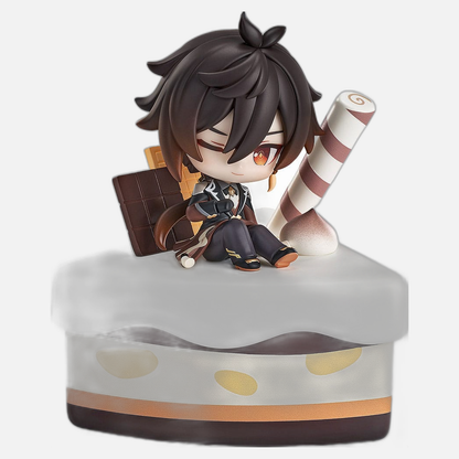 Genshin Impact Wondrous Travels Series Figure Zhongli Chibi 12 cm