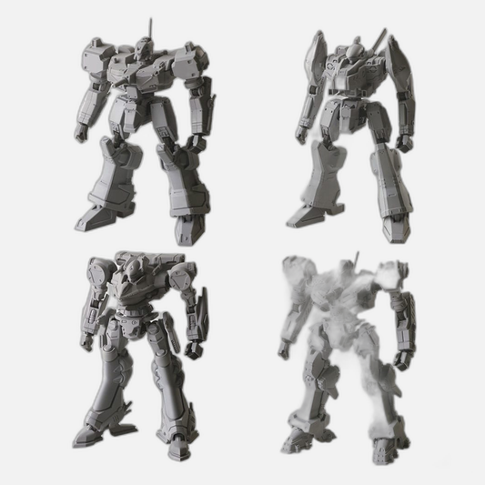 Armored Core Structure Arts Plastic Model Kits 4-Pack Series 1