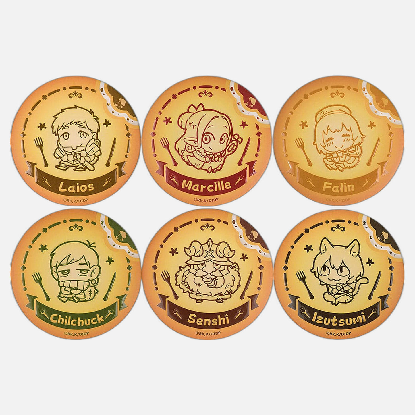 Delicious in Dungeon Pinback Button 6 cm Assortment (6)