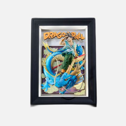 Dragon Ball Z Tamashii Art 3D Relief Picture Son Goku & Dragon 27 cm