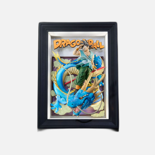 Dragon Ball Z Tamashii Art 3D Relief Picture Son Goku & Dragon 27 cm
