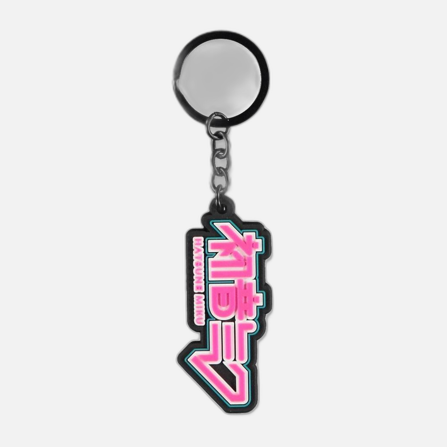 Hatsune Miku Rubber Keychain Logo
