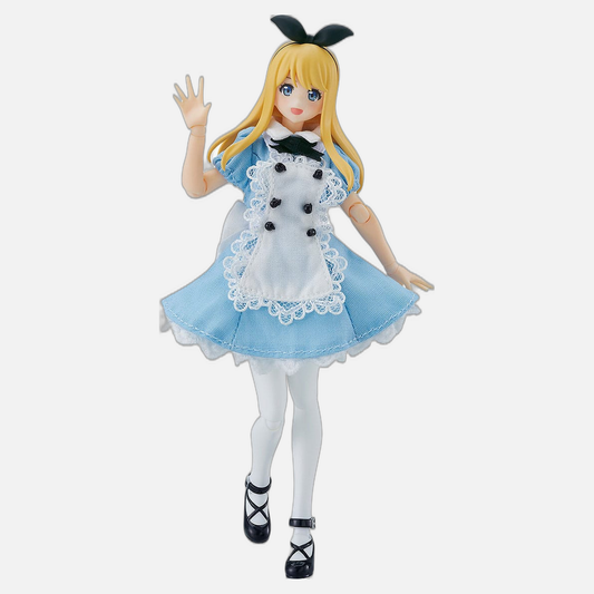 Original Character Figma Action Figure Female Body (Alice) with Dress and Apron Outfit 13 cm