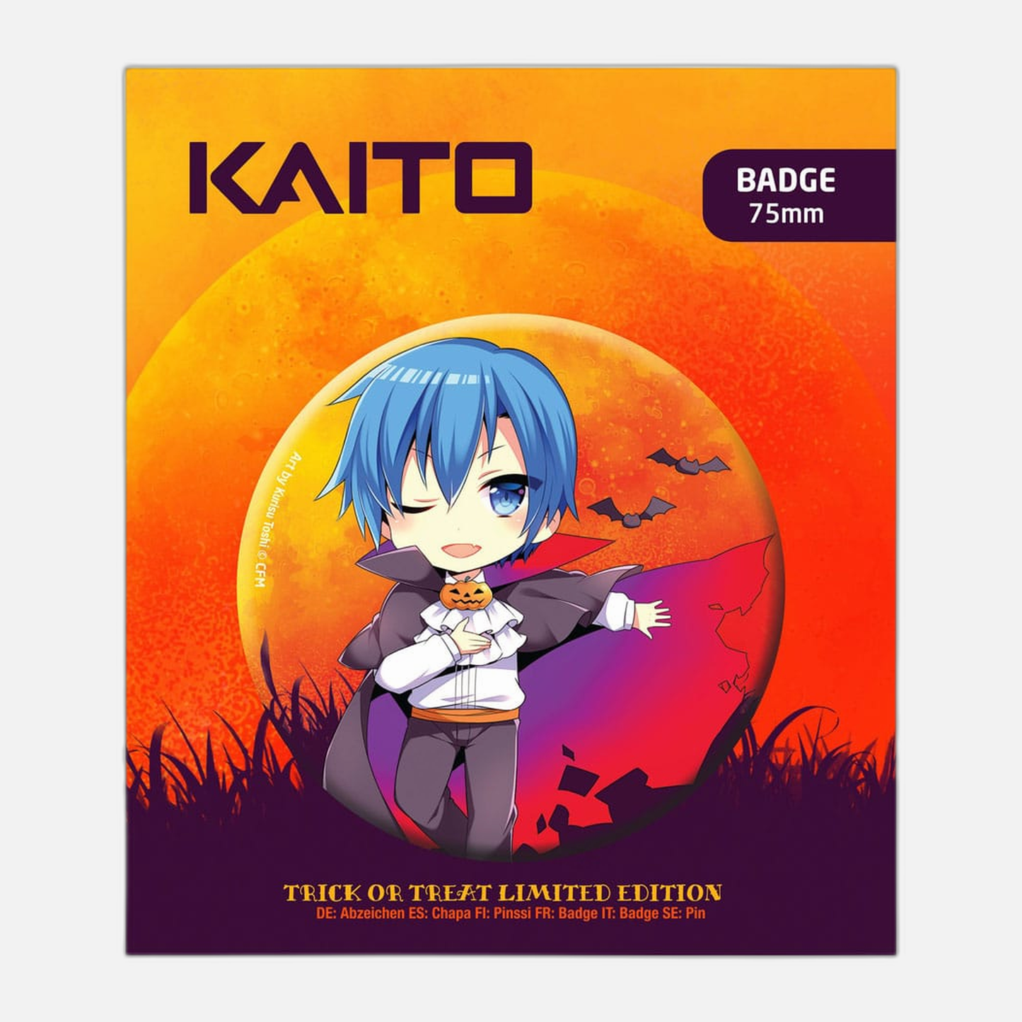 Hatsune Miku Pin Badge Halloween Limited Edition Kaito