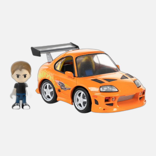 Fast & Furious Q-Village Vehicle with mini-figure Toyota Supra JZA80 9 cm