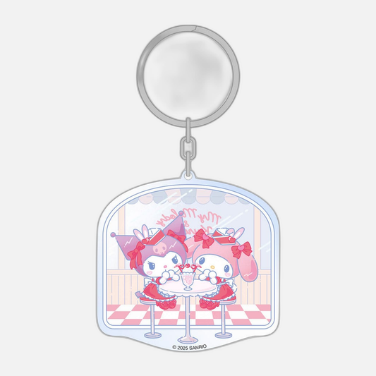 Sanrio Acrylic Keychain Hello Kitty & Friends American Diner 6 cm