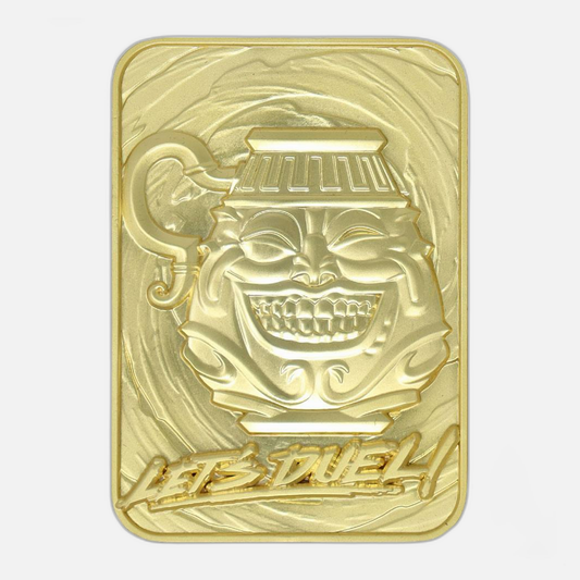 Yu-Gi-Oh! Replica Card Pot of Greed (gold plated)