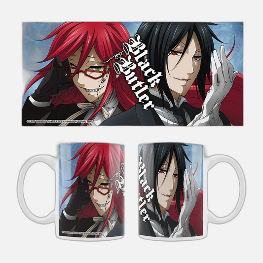 Black Butler Ceramic Mug Grell, Sebastian