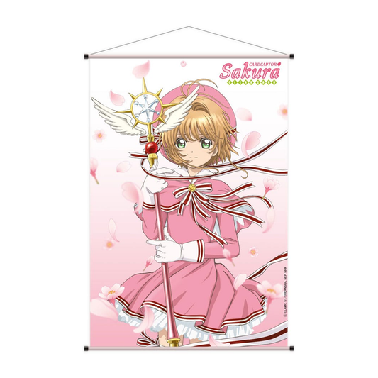 Cardcaptor Sakura Clear Card Wallscroll Sakura Kinomoto Cherry Blossoms 60 x 90 cm
