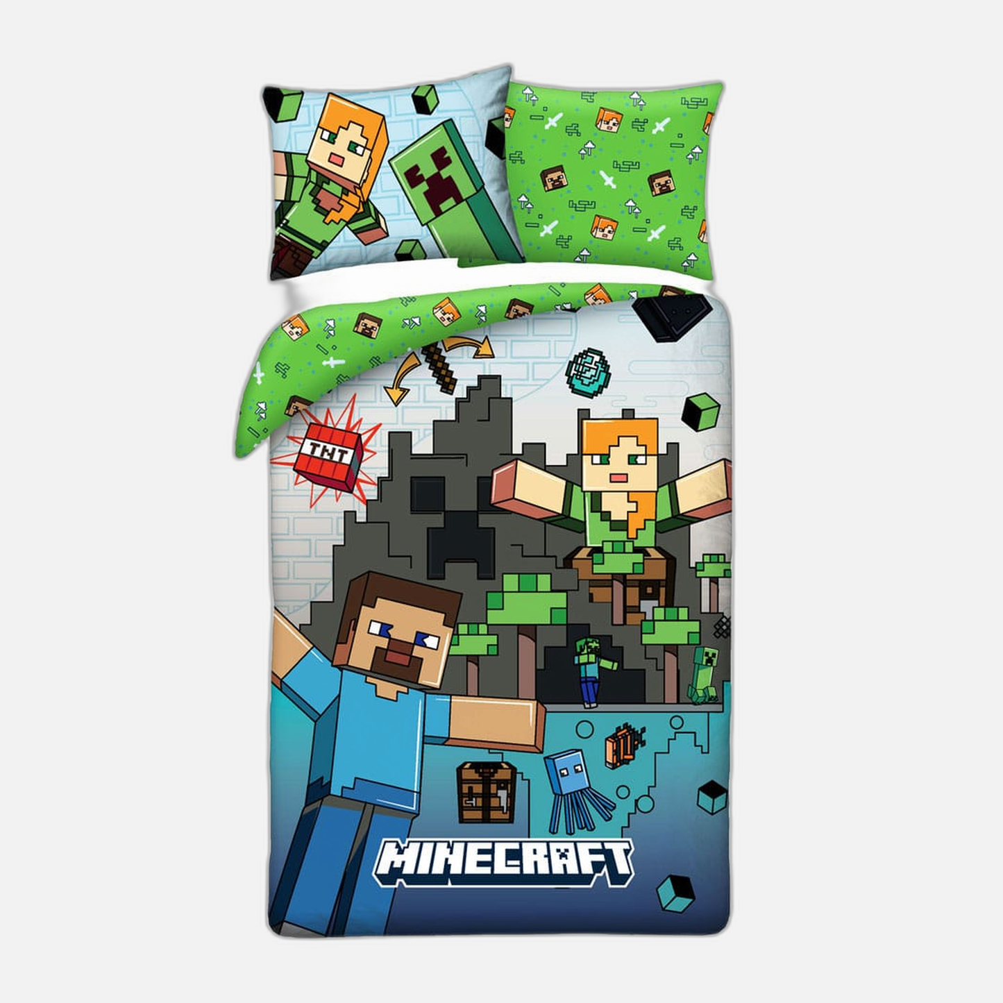 Minecraft Duvet Set Ver. 7 140 x 200 cm / 70 x 90 cm