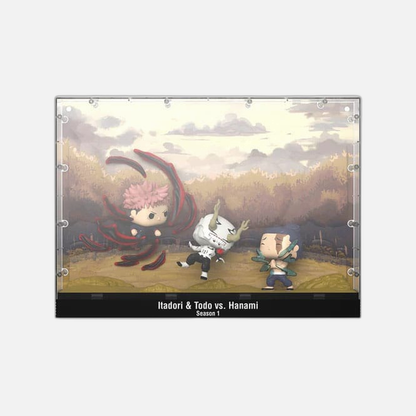 Jujutsu Kaisen POP Moments Vinyl Figures Itadori & Todo vs Hanami 9 cm