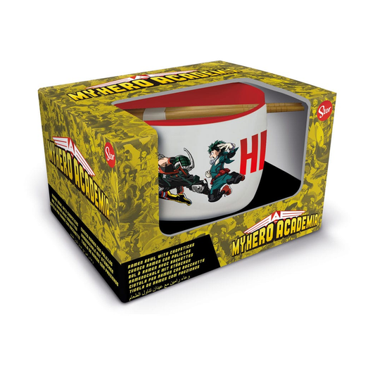 My Hero Academia Ramen Bowl with Chopsticks Jump