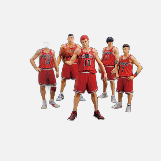 Slam Dunk Scale PVC Statues 5-Pack Shohoku Starting Member Set 15 - 17 cm