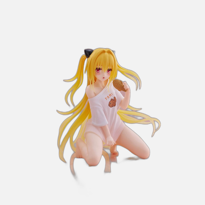 To Love-Ru Darkness PVC Statue Desktop Cute Figure Golden Darkness Roomwear Ver. 13 cm
