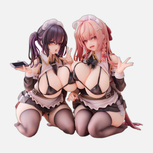 Original Character PVC Statues 1/5 2-Set Koho Miya & Otsuhane Fuwari illustration by Ninoude 18 cm