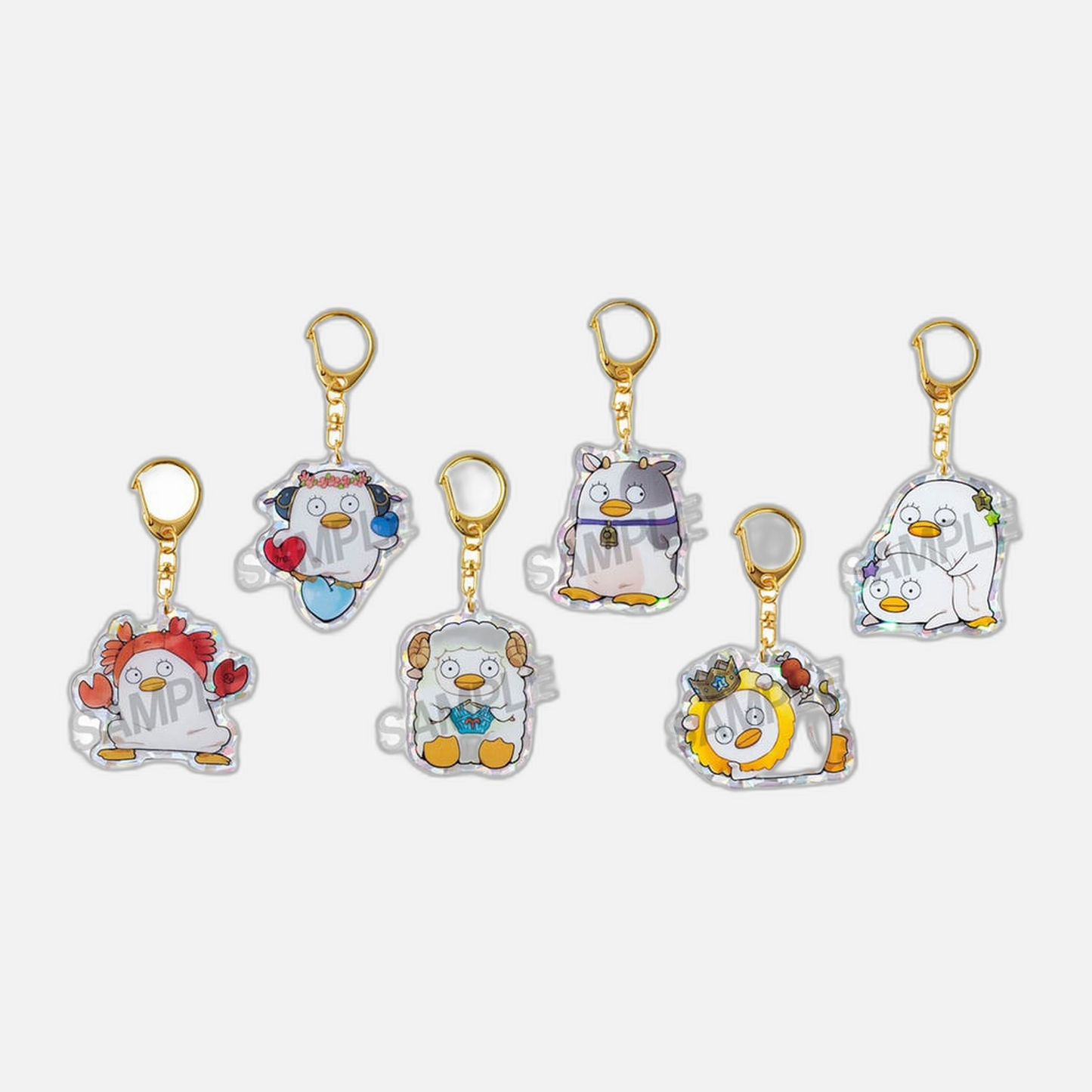 Gintama Acrylic Mascot Charms Elizabeth 12 zodiac signs spring & summer Assortment (6)