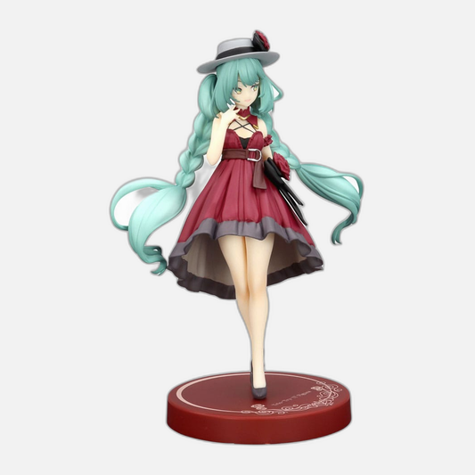 Hatsune Miku Trio-Try-iT PVC Statue Hatsune Miku Outing Dress Red Color Ver. 19 cm