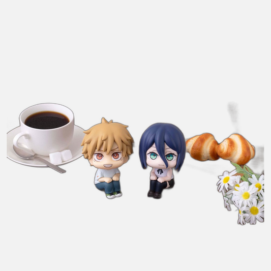 Chainsaw Man The Movie: Reze Arc Look Up PVC Statues Denji & Reze Set (with gift) 11 cm