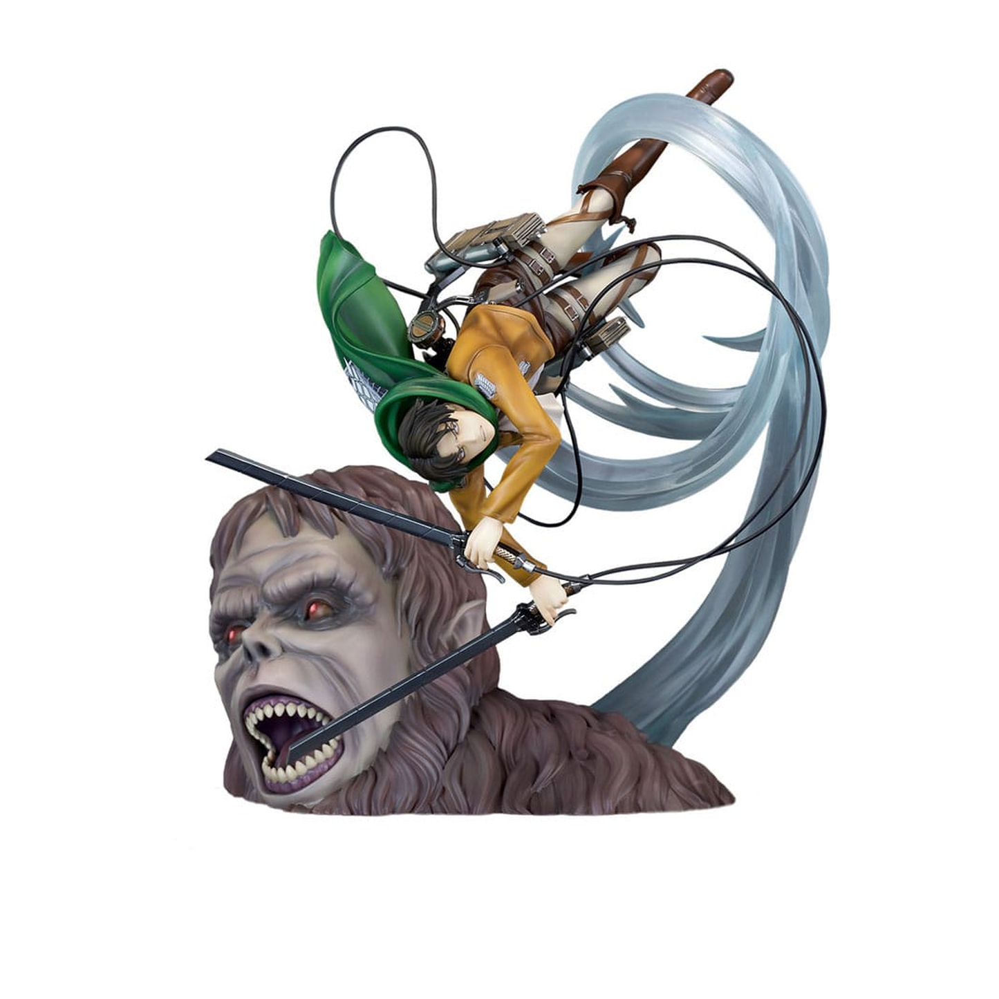 Attack on Titan PVC Statue 1/7 Levi vs Beast Titan Ver. 28 cm