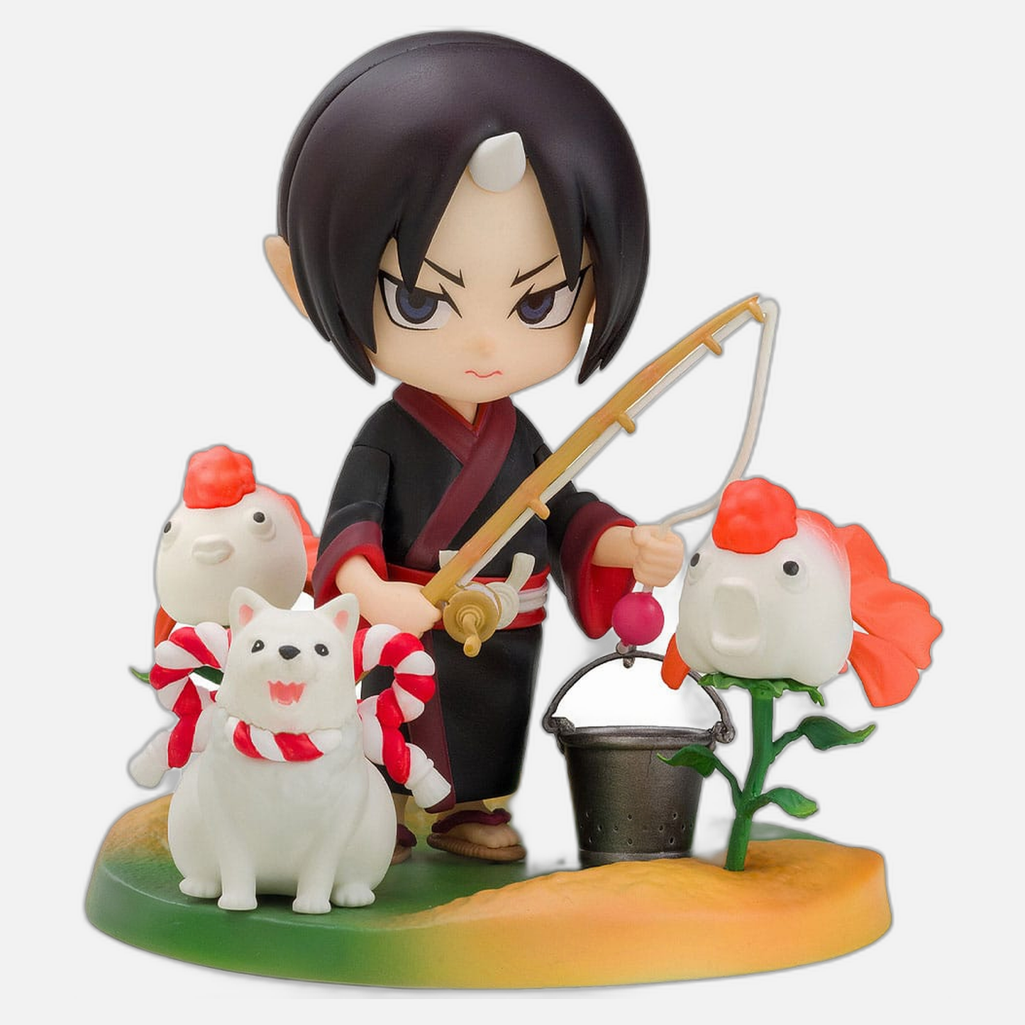 Hozuki no Reitetsu Hakotoniwa PVC Statue Hozuki & Shiro 11 cm