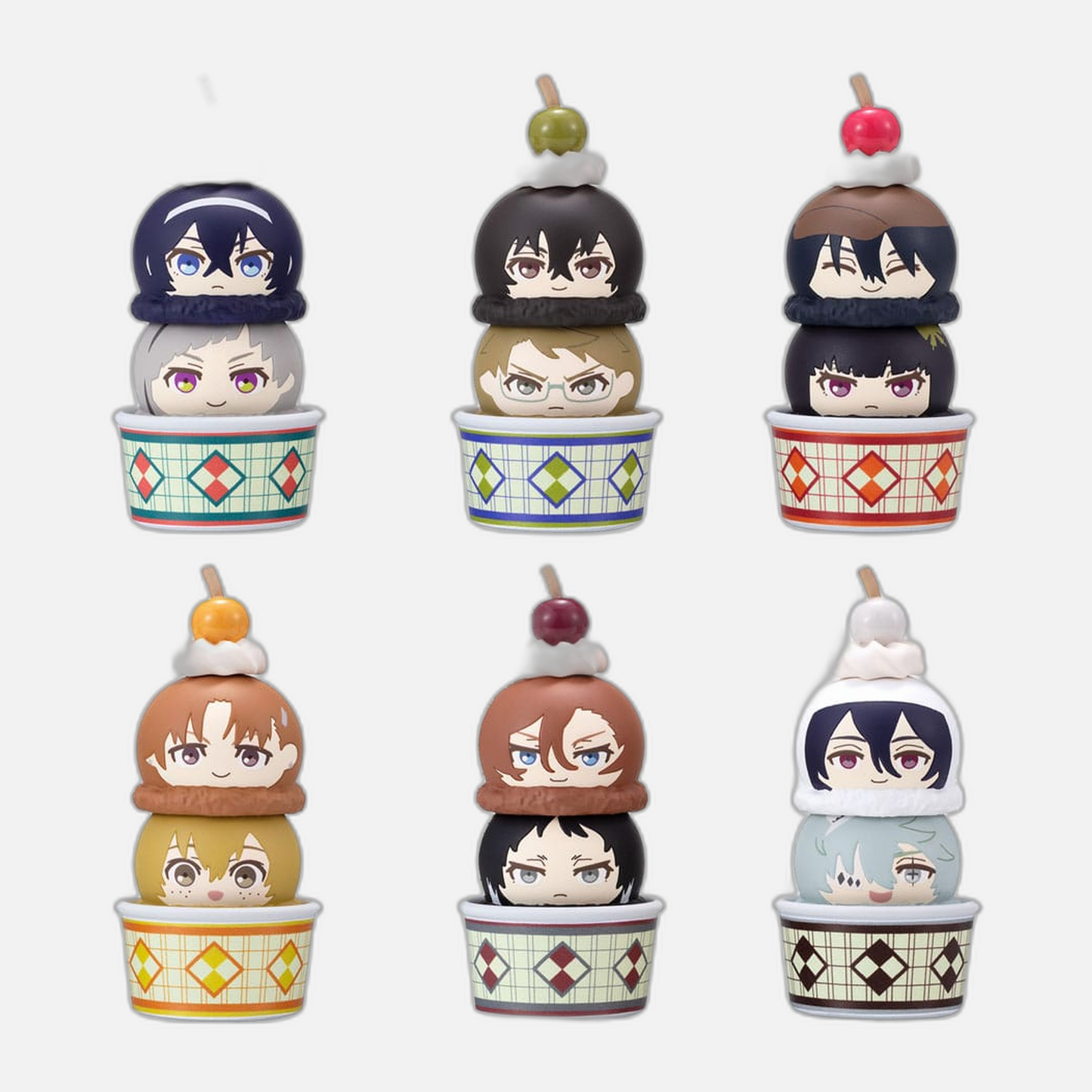 Bungo Stray Dogs Tsumichen Stack up & Change Trading Figure 6-Pack 8 cm (with gift)