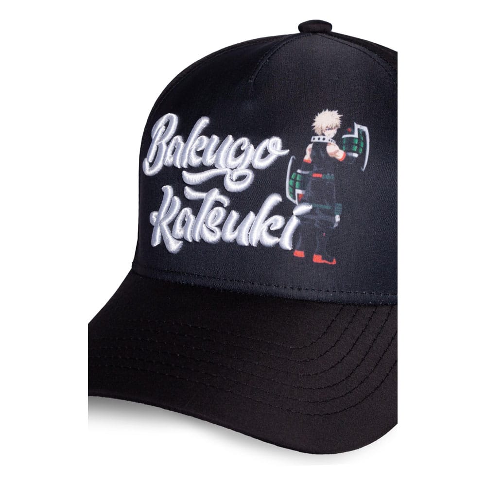 My Hero Academia Curved Bill Cap Katsuki Bakugo 3D Logo - Otaku Gems