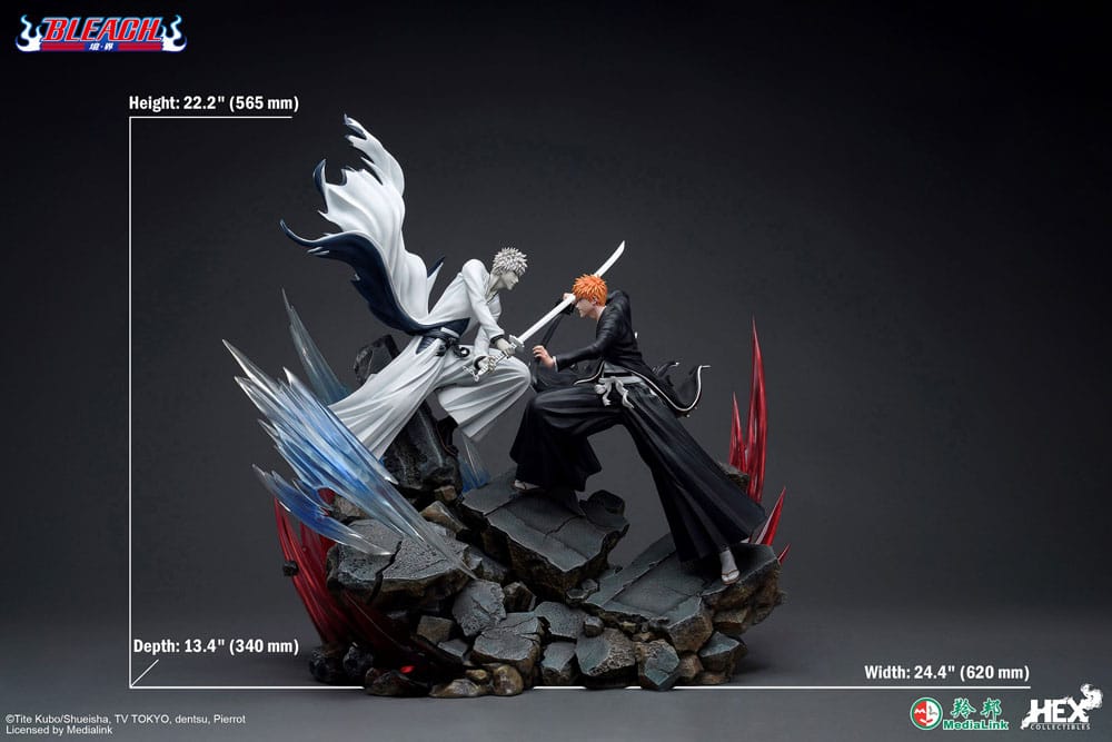 Bleach Elite Dynamic Statue 1/6 Ichigo Kurosaki vs Hollow Ichigo 56 cm - Otaku Gems