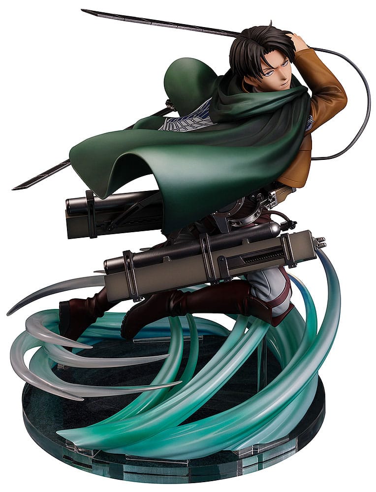 Attack on Titan PVC Statue 1/6 Humanity's Strongest Soldier Levi 23 cm - Otaku Gems