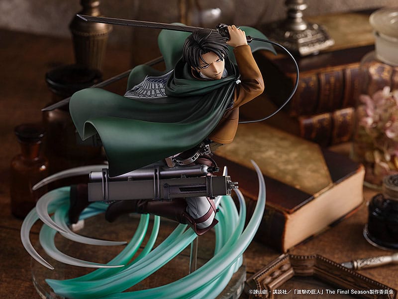 Attack on Titan PVC Statue 1/6 Humanity's Strongest Soldier Levi 23 cm - Otaku Gems