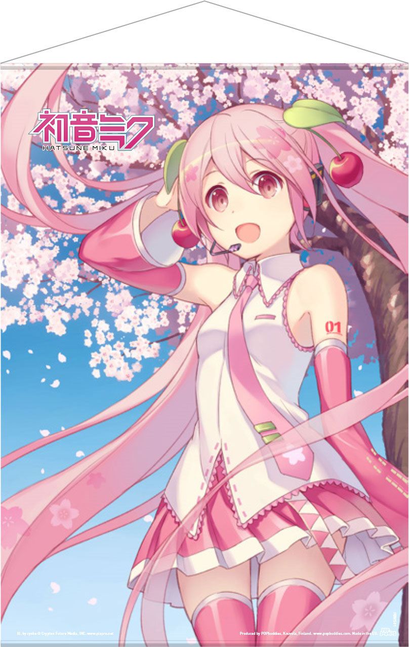 Hatsune Miku Wallscroll Cherry Blossom 50 x 70 cm - Otaku Gems